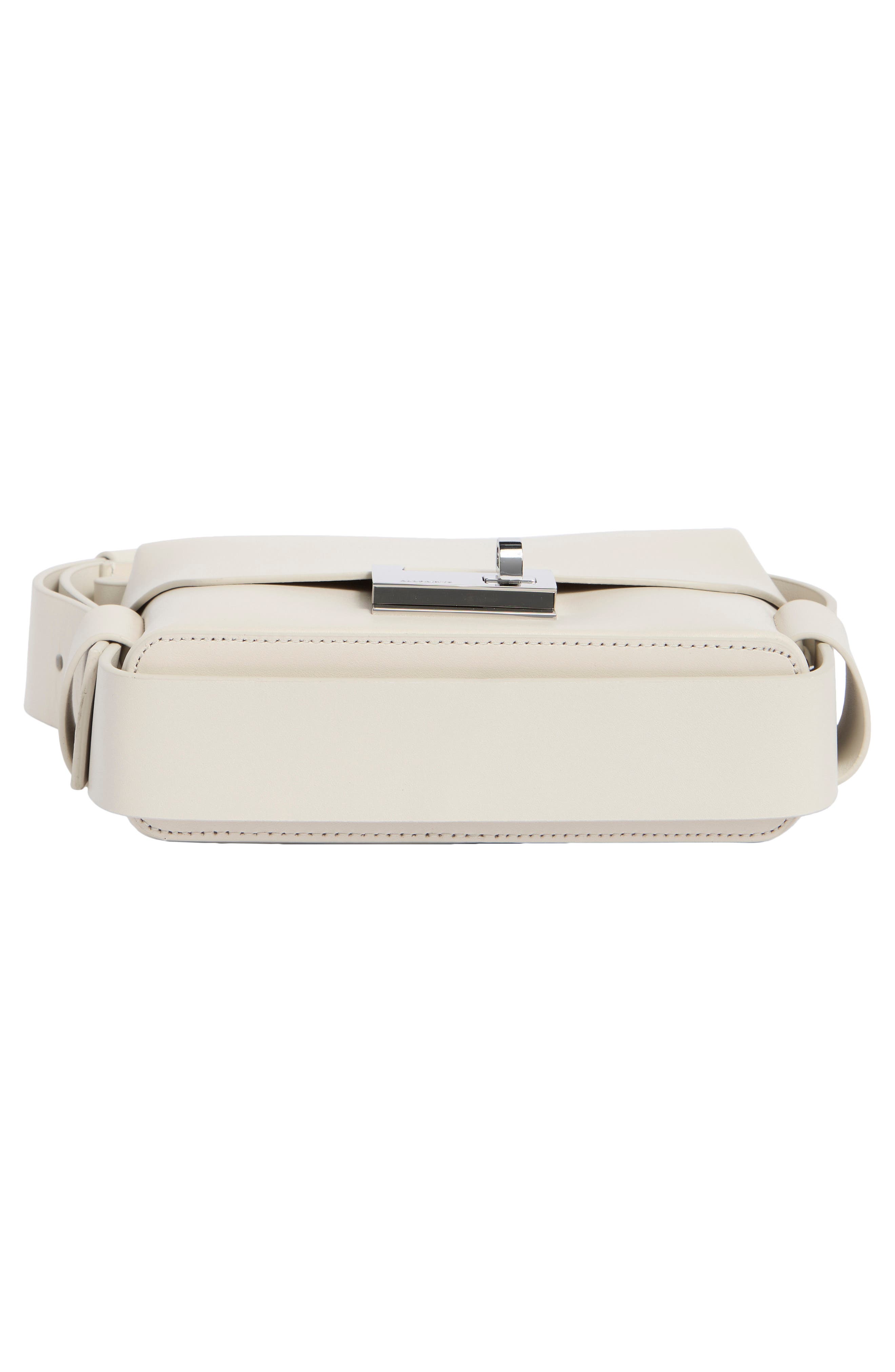 Frankie Leather Crossbody Bag, Alternate, color, PAMPAS WHITE