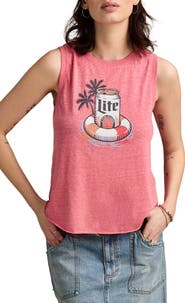 Lucky Brand Miller Lite Floaty Graphic Tank