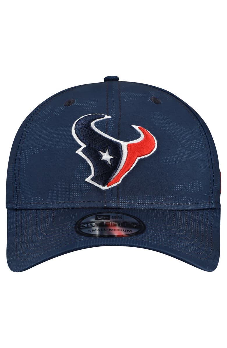 New Era Men's New Era Navy Houston Texans Tonal Camo 39THIRTY Stretch Fit Hat, Alternate, color, Navy