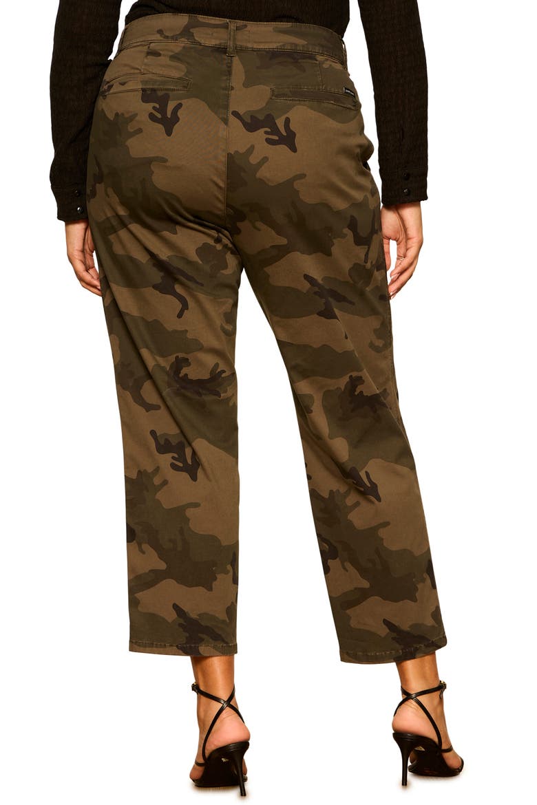 Sol Camo Print Utility Ankle Pants, Alternate, color, HIKER CAMO GREEN