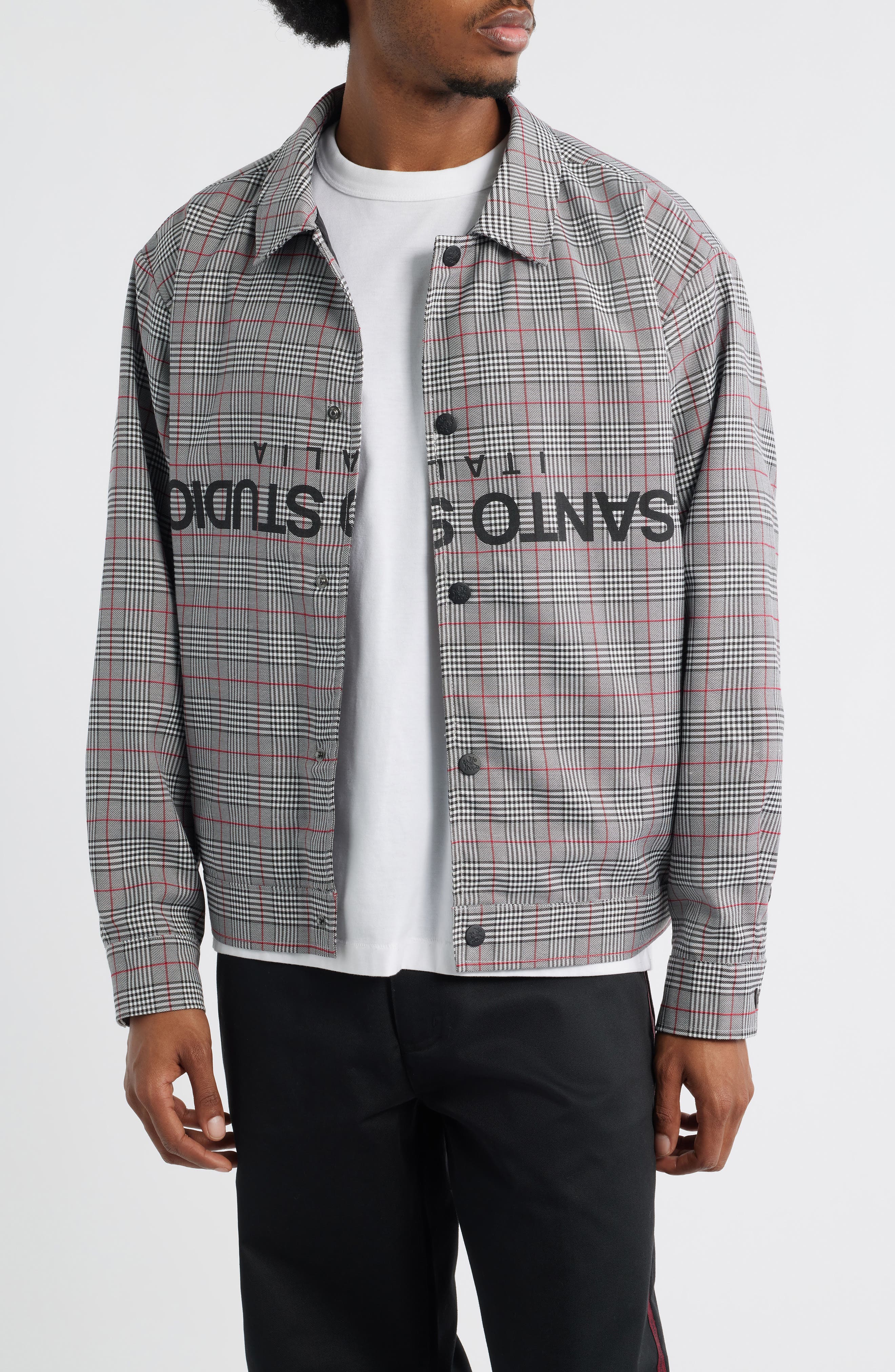Bear Degidio Edition - Plaid Button-Up Shirt Jacket