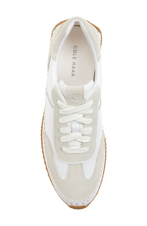 Cole Haan Grandpro Premier Sneaker In White/silver Birch Suede