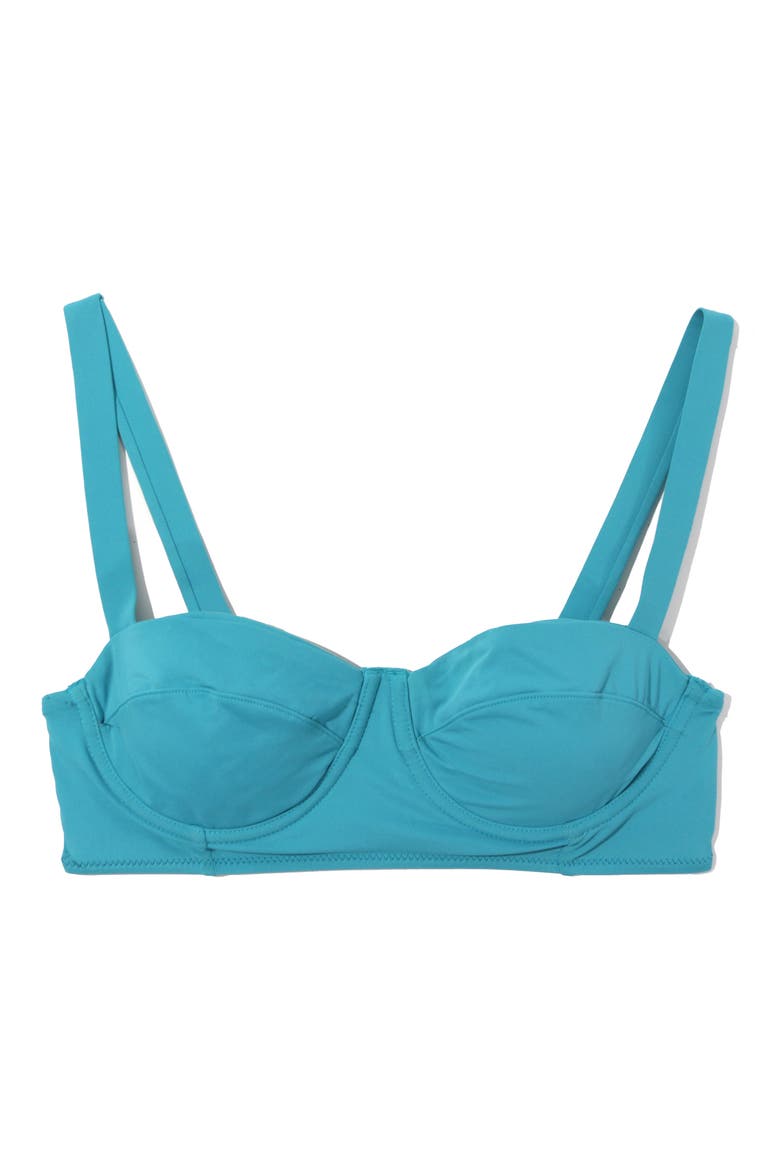 Balconette Bikini Top, Alternate, color, TAHITI TEAL