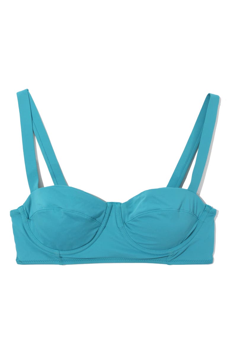 Hanky Panky Balconette Bikini Top, Alternate, color, Tahiti Teal