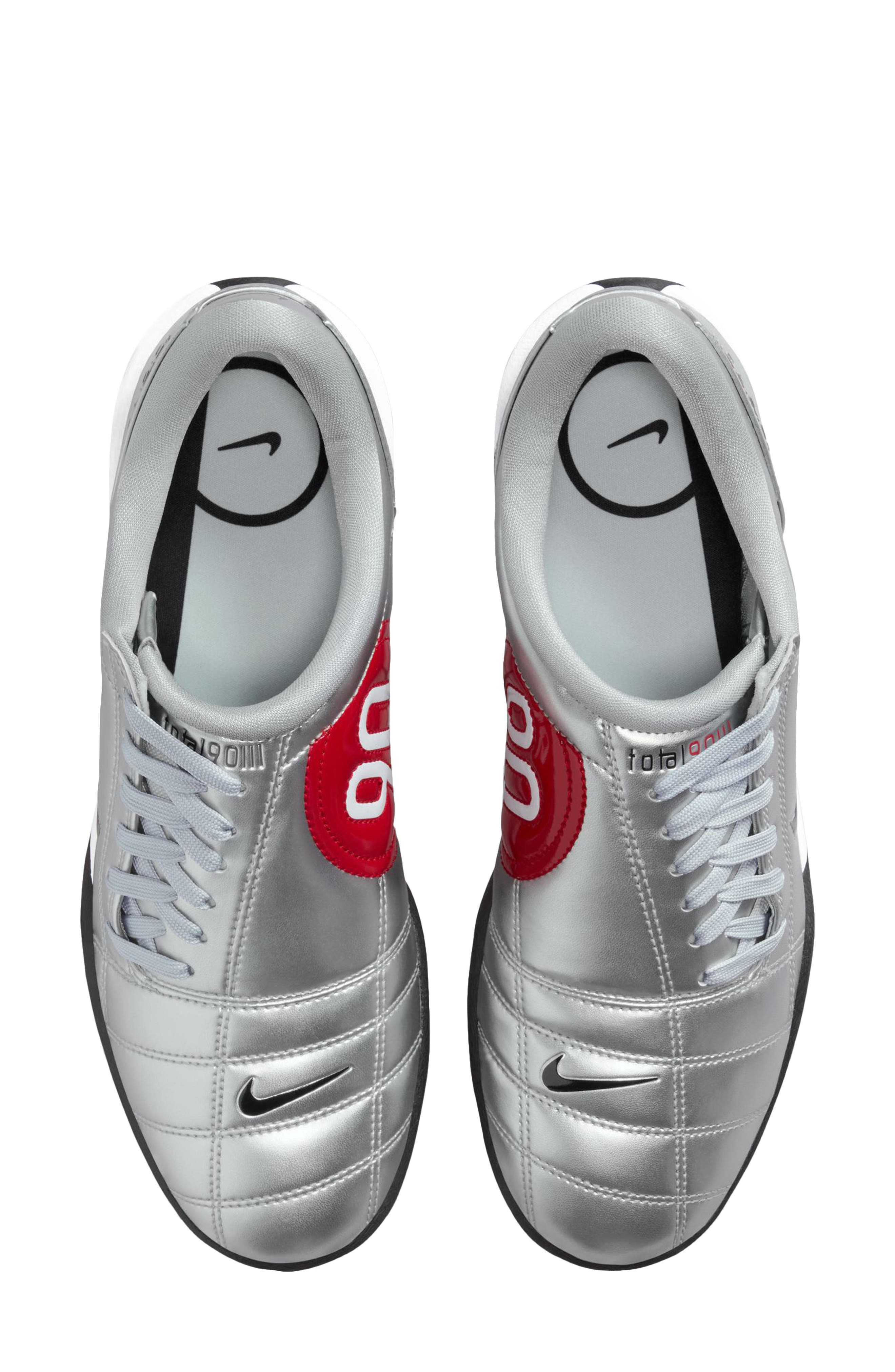 Nike Total 90 Soccer Sneaker, Alternate, color, 001 M Silv/Black