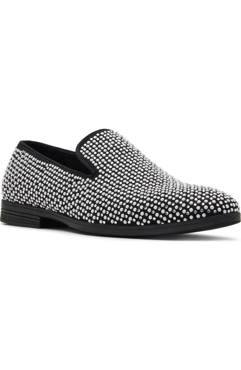 MADDEN Skylar Stud Venetian Loafer, Main, color, Black