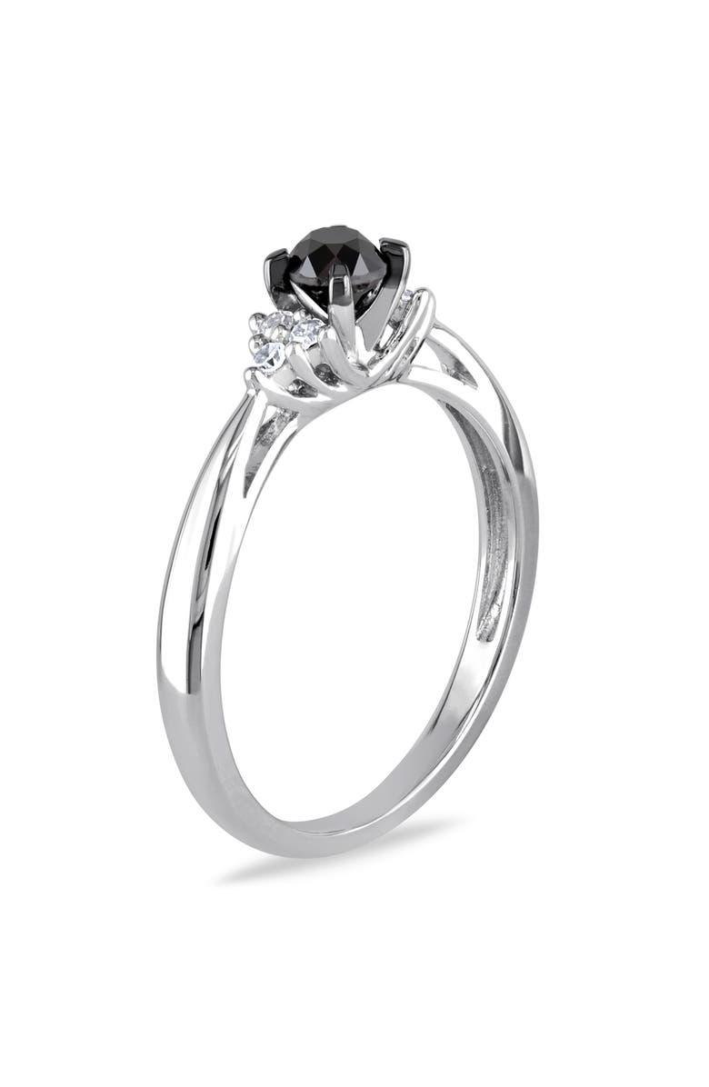 Julianna B. 1/2 CTW Black & White Diamond Engagement Ring, Alternate, color, Diamond