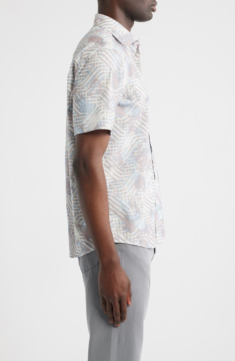 Robert Barakett Adler Button-Up Shirt, Alternate, color, Shadow Coral