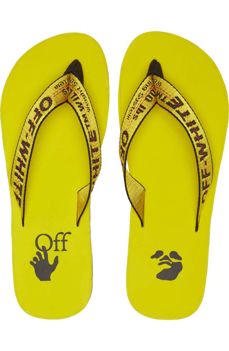 Off-White Industrial Logo Platform Flip Flop, Alternate, color,