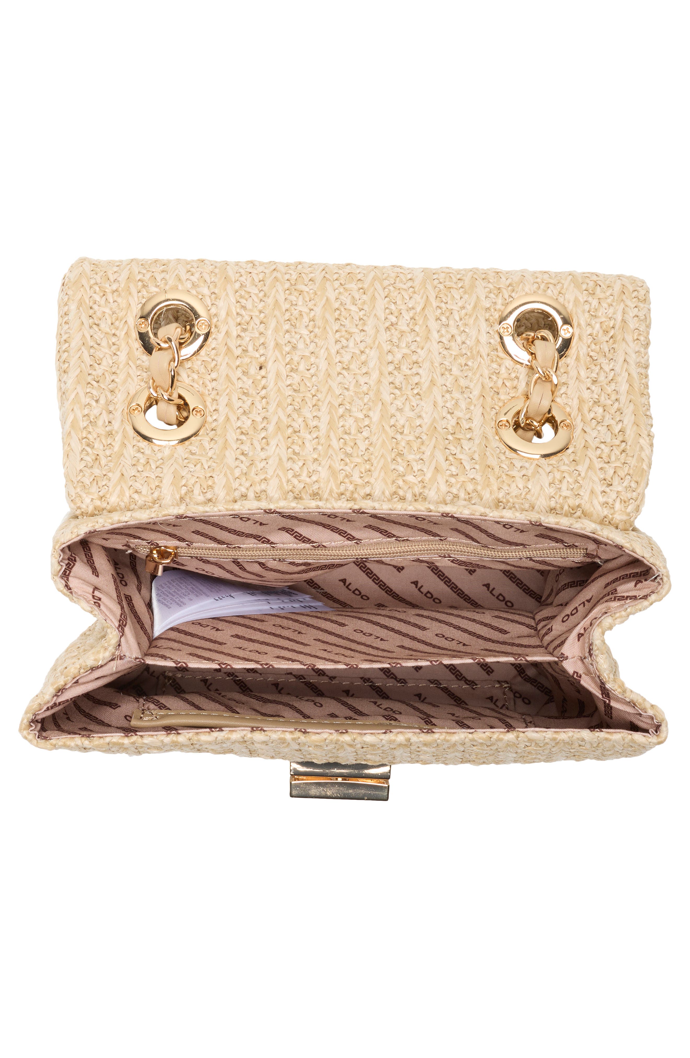 ALDO Etidan Crossbody Bag, Alternate, color, Natural