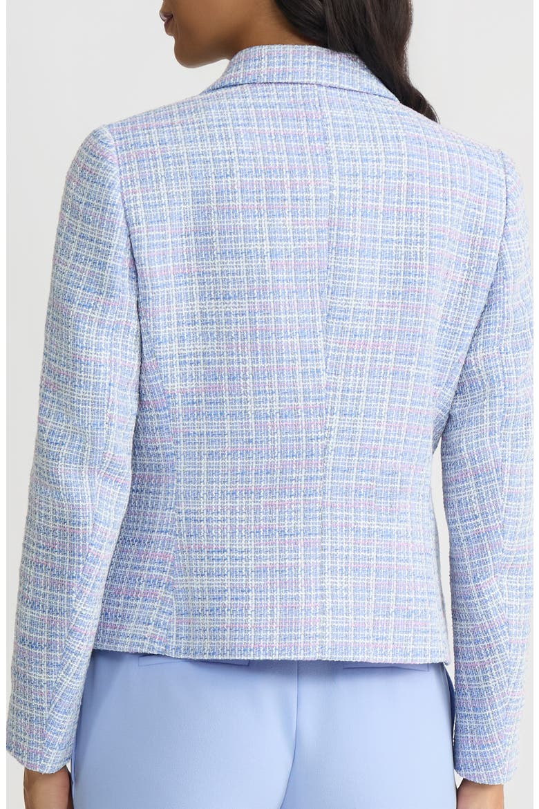 One-Button Tweed Jacket, Alternate, color, PARIS BLEU MULTI