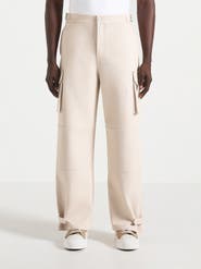 Manière De Voir Mathis Twill Signature Wide Leg Cargo Trousers