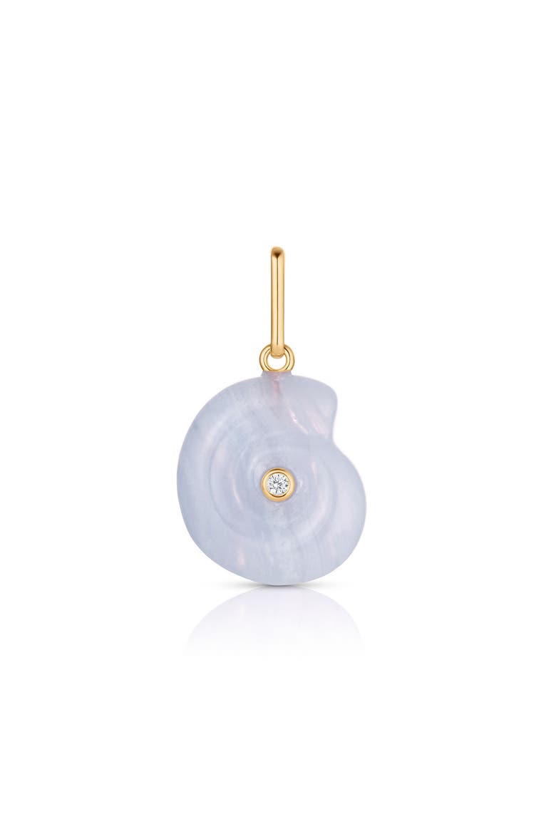 Nautilus Charm, Main, color, BLUE LACE