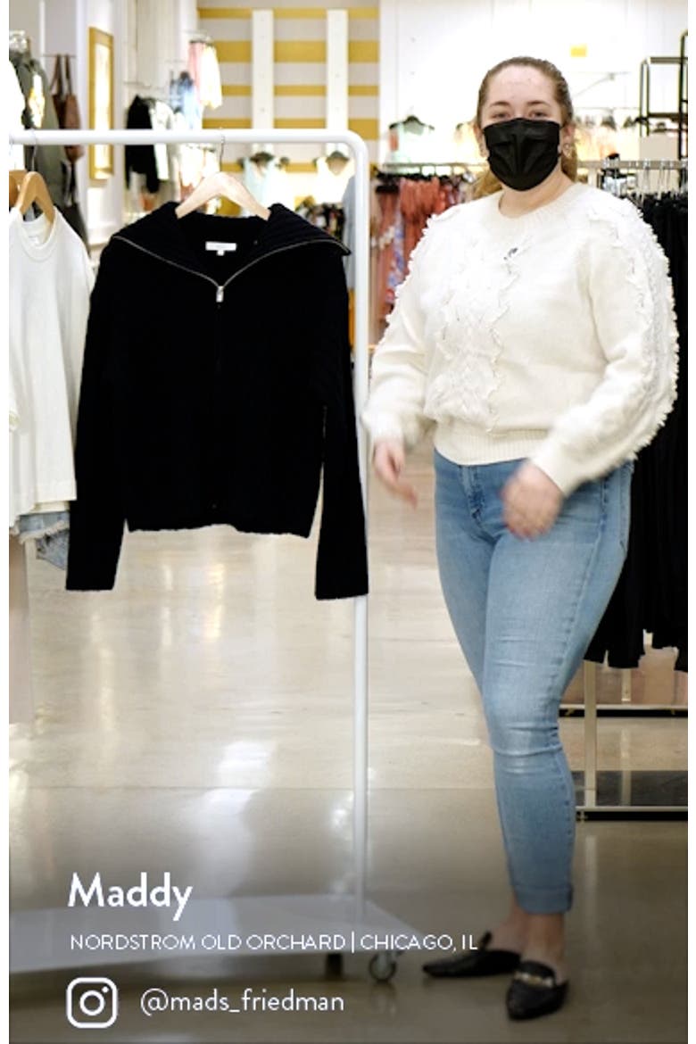 Wool & Cashmere Zip-Up Sweater video