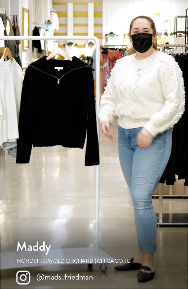 Wool & Cashmere Zip-Up Sweater, sales video thumbnail