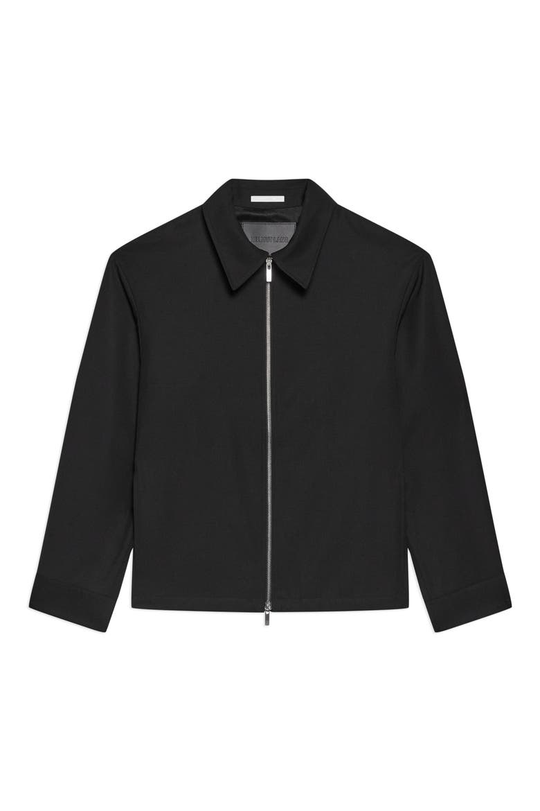 Wool Gabardine Jacket, Alternate, color, BLACK