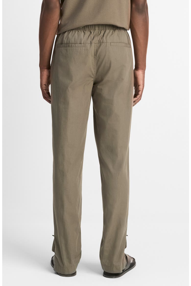 Flat Front Cotton Ripstop Belted Pants, Alternate, color, DOME