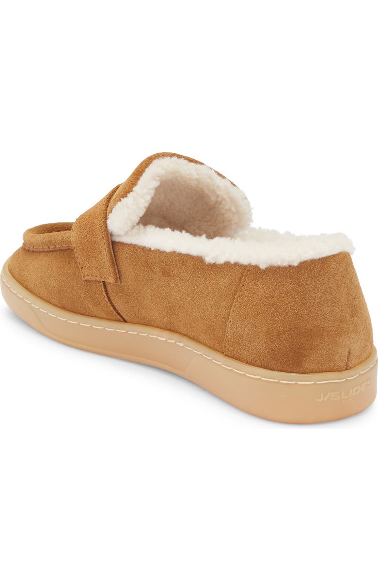JSlides Hathor Faux Fur Lined Loafer, Alternate, color, Tan