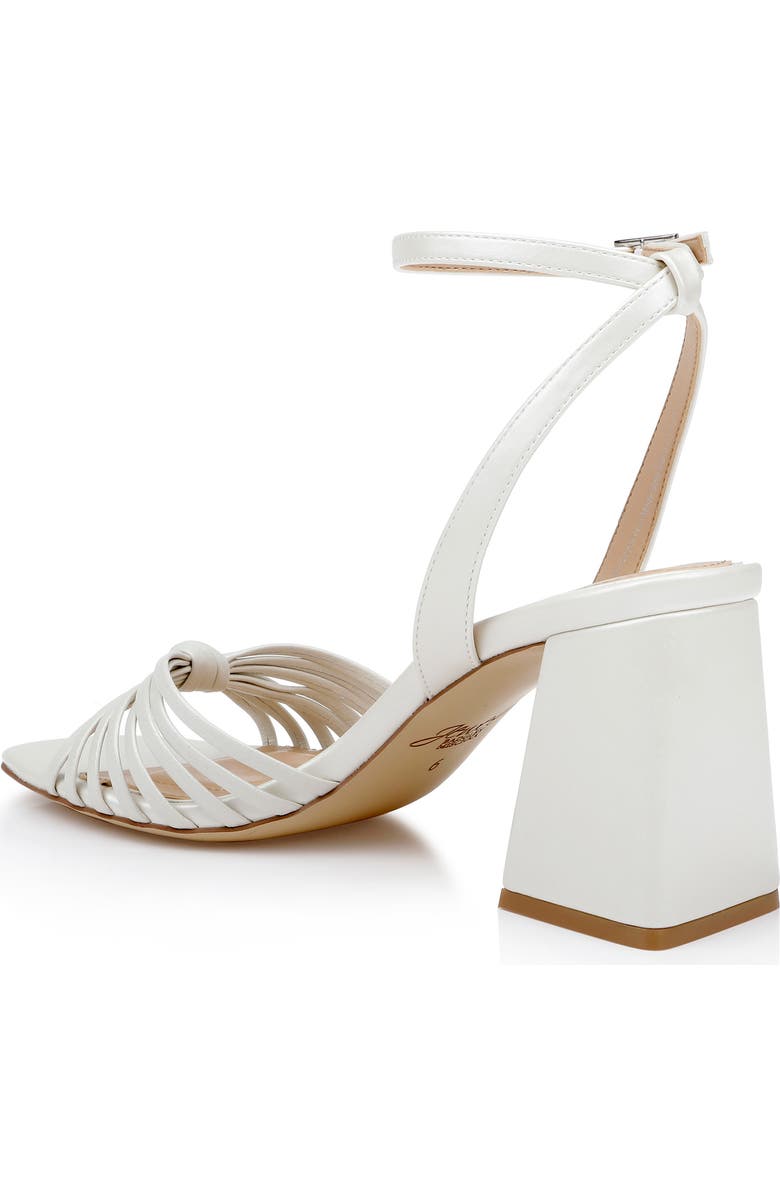 Jewel Badgley Mischka Nariah Ankle Strap Sandal, Alternate, color, White Matte