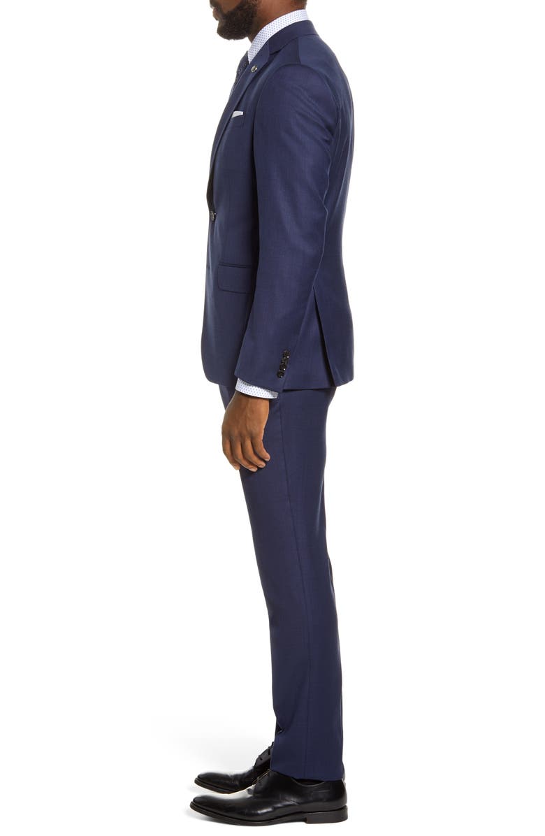 Ted Baker London Roger Slim Fit Bird's Eye Wool Suit, Alternate, color, 