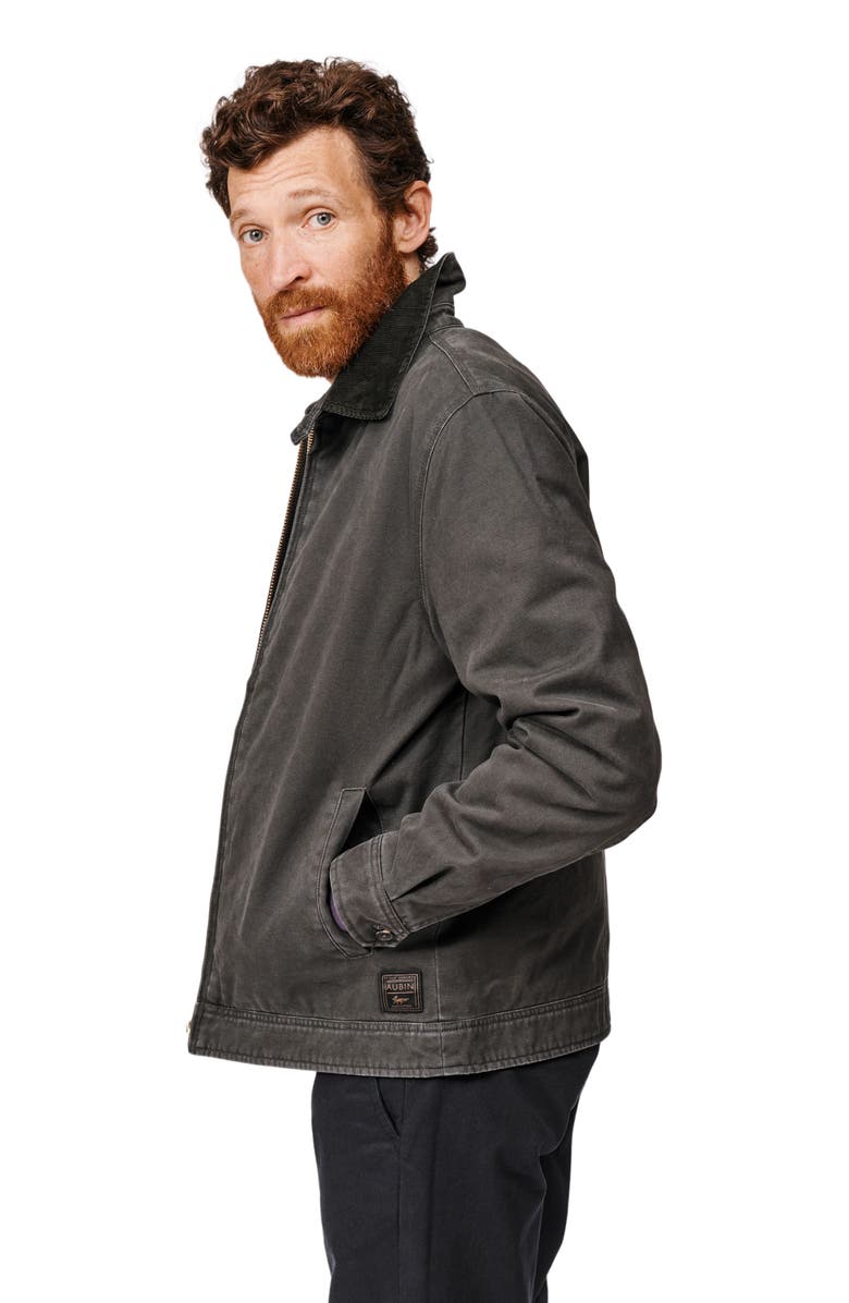 Aubin Newland Canvas Harrington Utility Jacket, Alternate, color, Washed Black