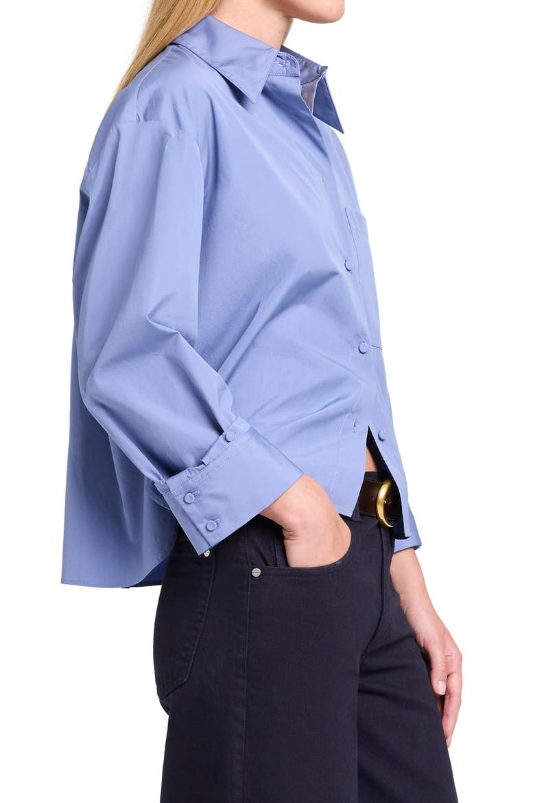 JD Cotton Shirt, Alternate, color, COUNTRY BLUE