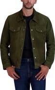 Cole Haan Suede Trucker Jacket