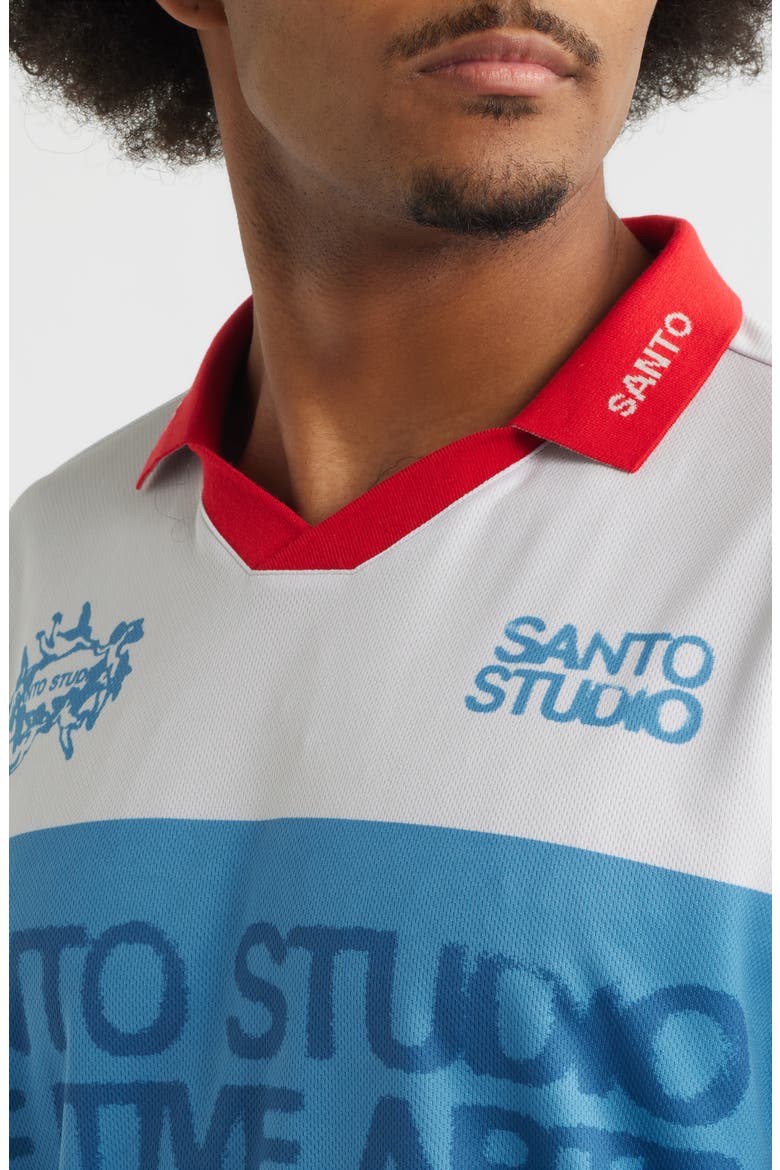 Banded Sando Johnny Collar Short Sleeve Club Jersey, Alternate, color, CONCRETE WHITE