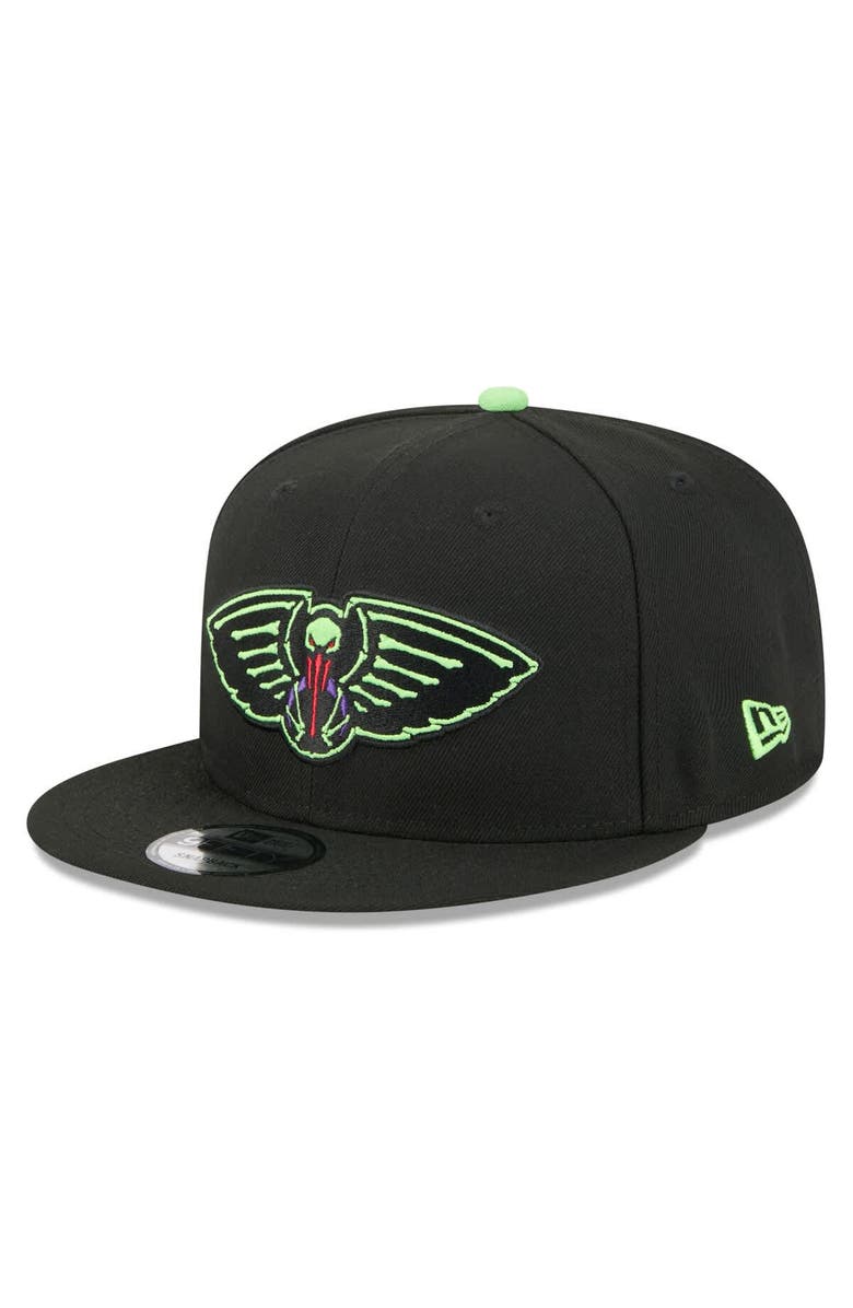 New Era Men's New Era Black New Orleans Pelicans 2025/26 City Edition 9FIFTY Snapback Hat, Alternate, color, Black