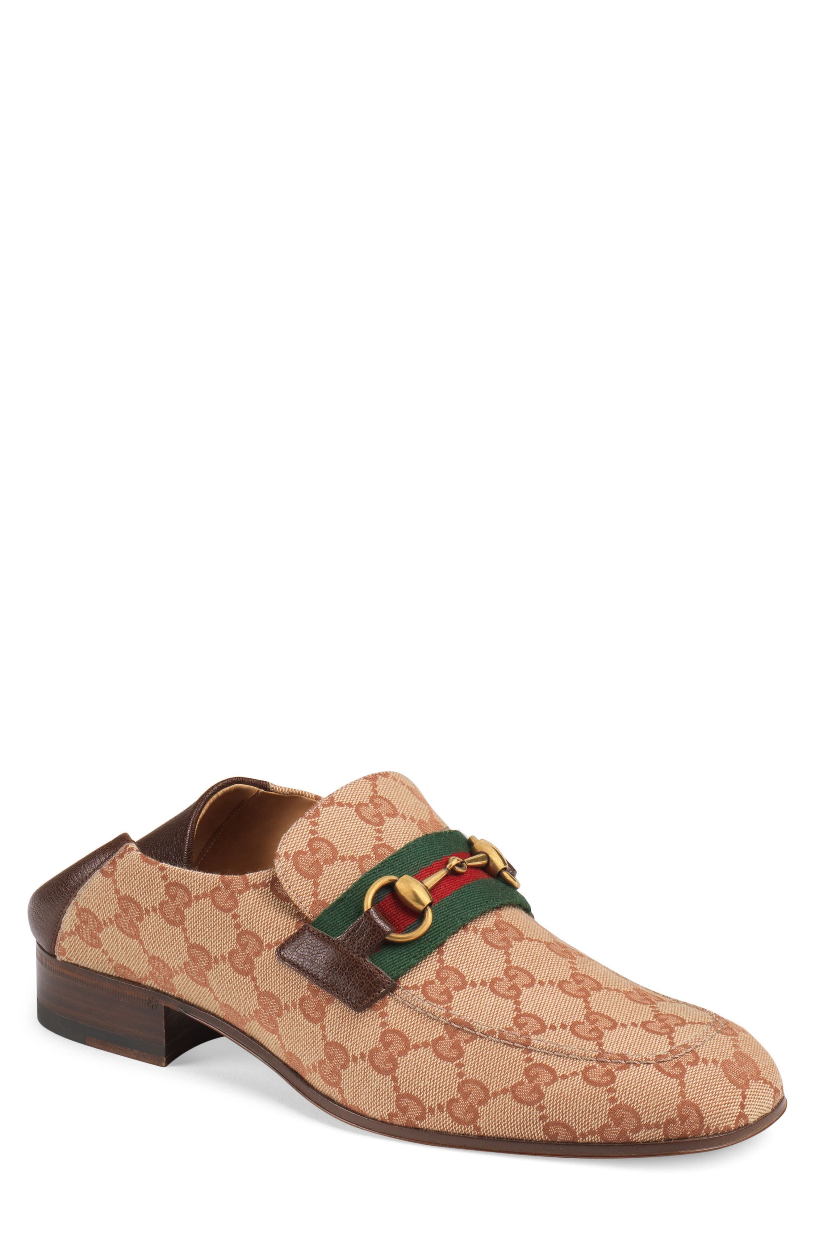 Gucci Horsebit Collapsible Leather Loafer, Main, color, 
