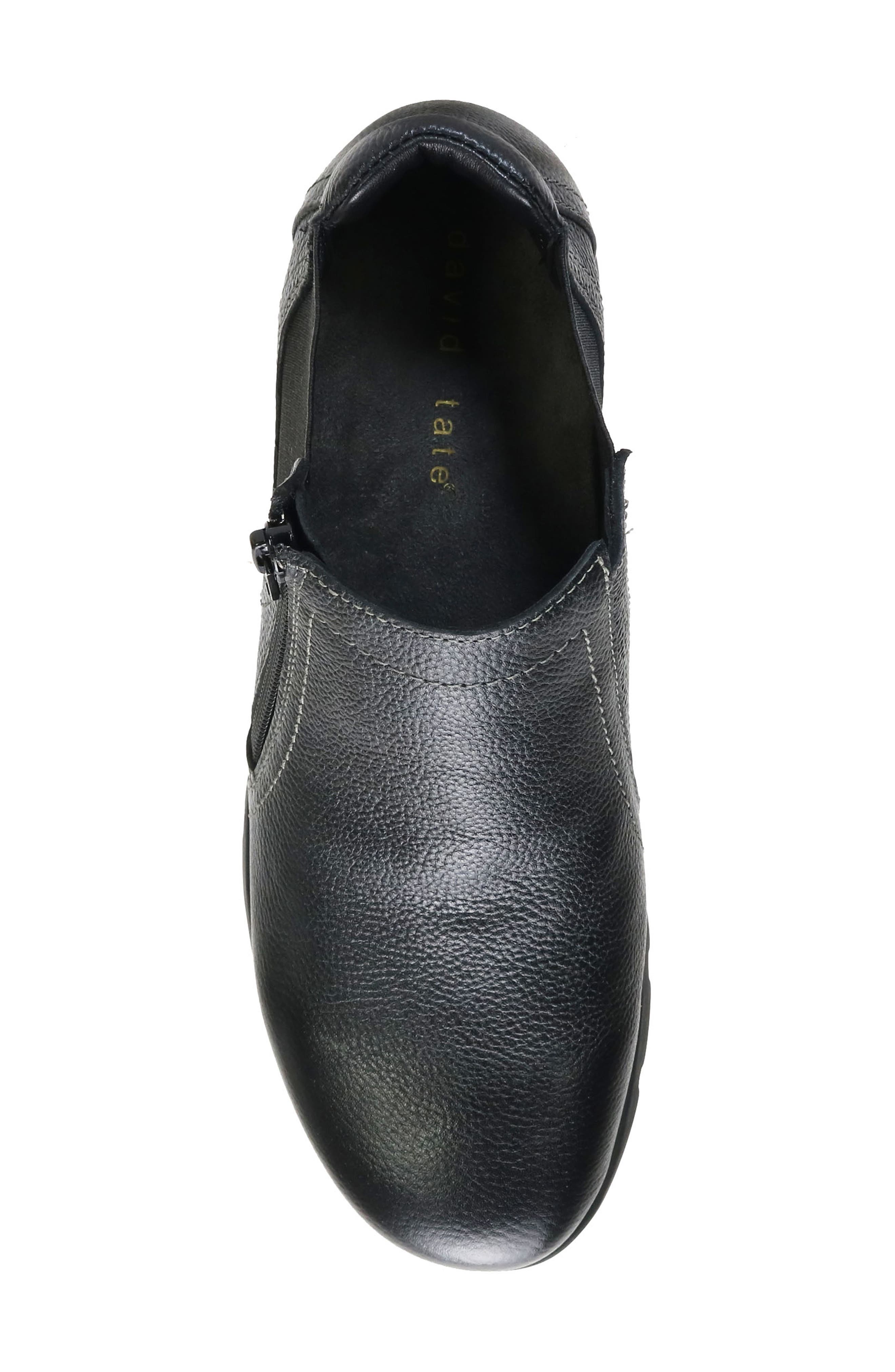 David Tate Popular Wedge Bootie, Alternate, color, Black Pebble Grain