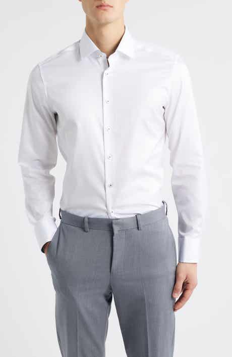 Slim Fit ASDF Non-Iron ASDF Dress Shirt