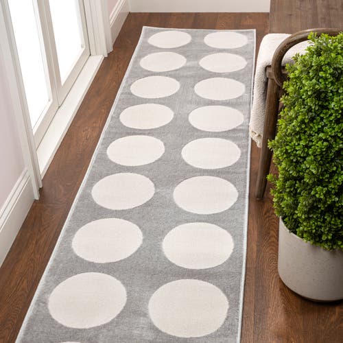 JONATHAN Y JONATHAN Y ADRIAN MODERN GEOMETRIC CIRCLE DOT HIGH-LOW AREA RUG 