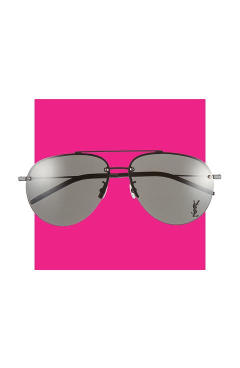 61mm Aviator Sunglasses