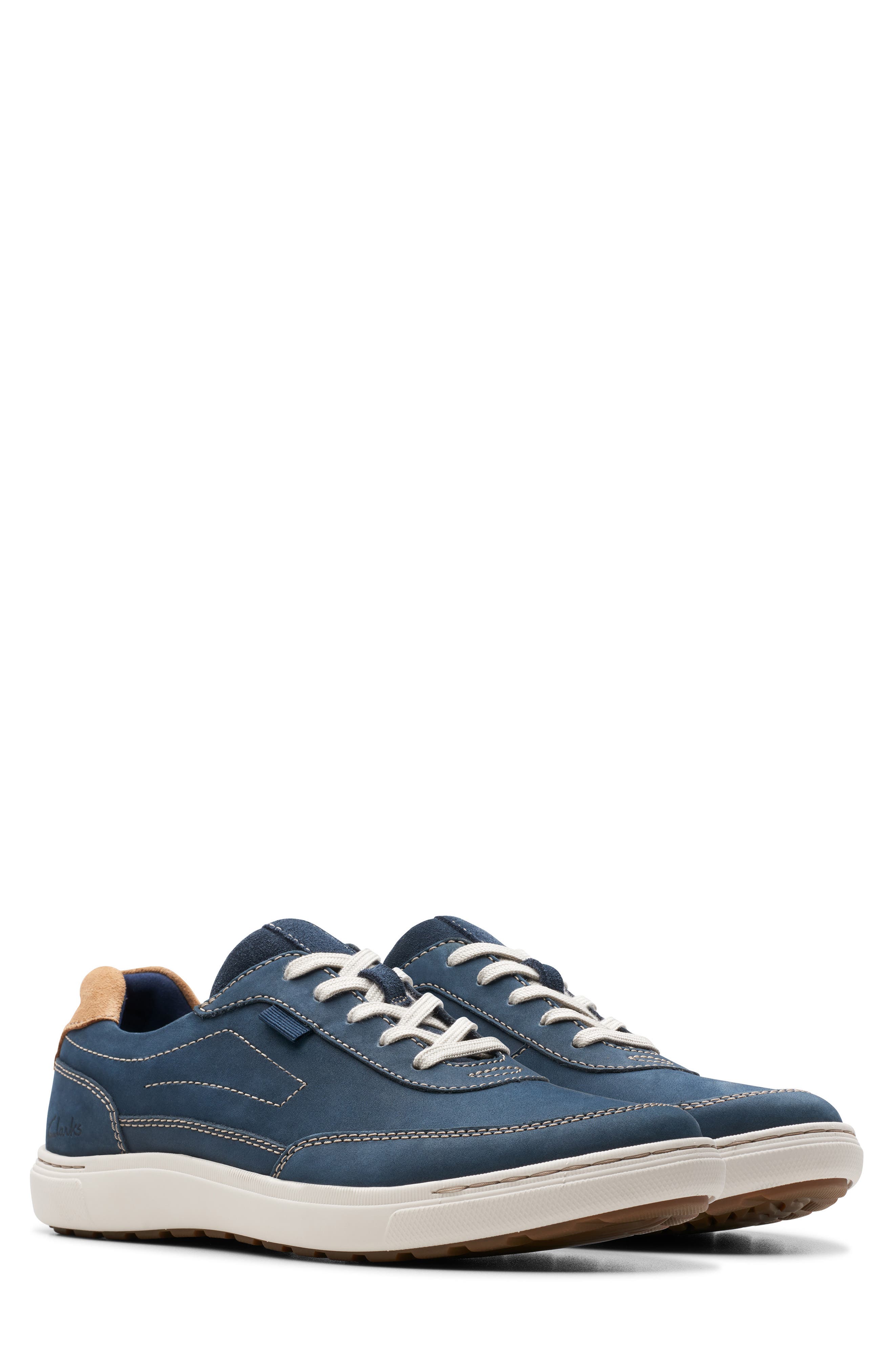 Clarks<sup>®</sup> Mapstone Trail Sneaker, Alternate, color, Navy Nubuck