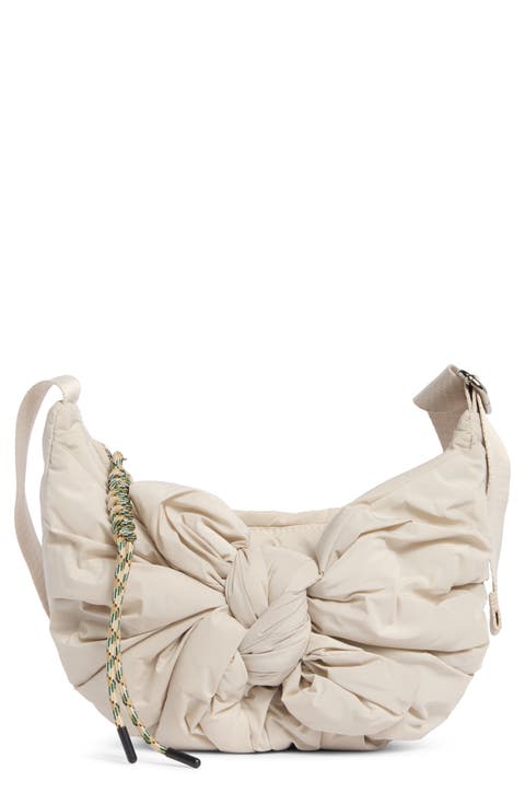 Knotted Nylon Crossbody Bag