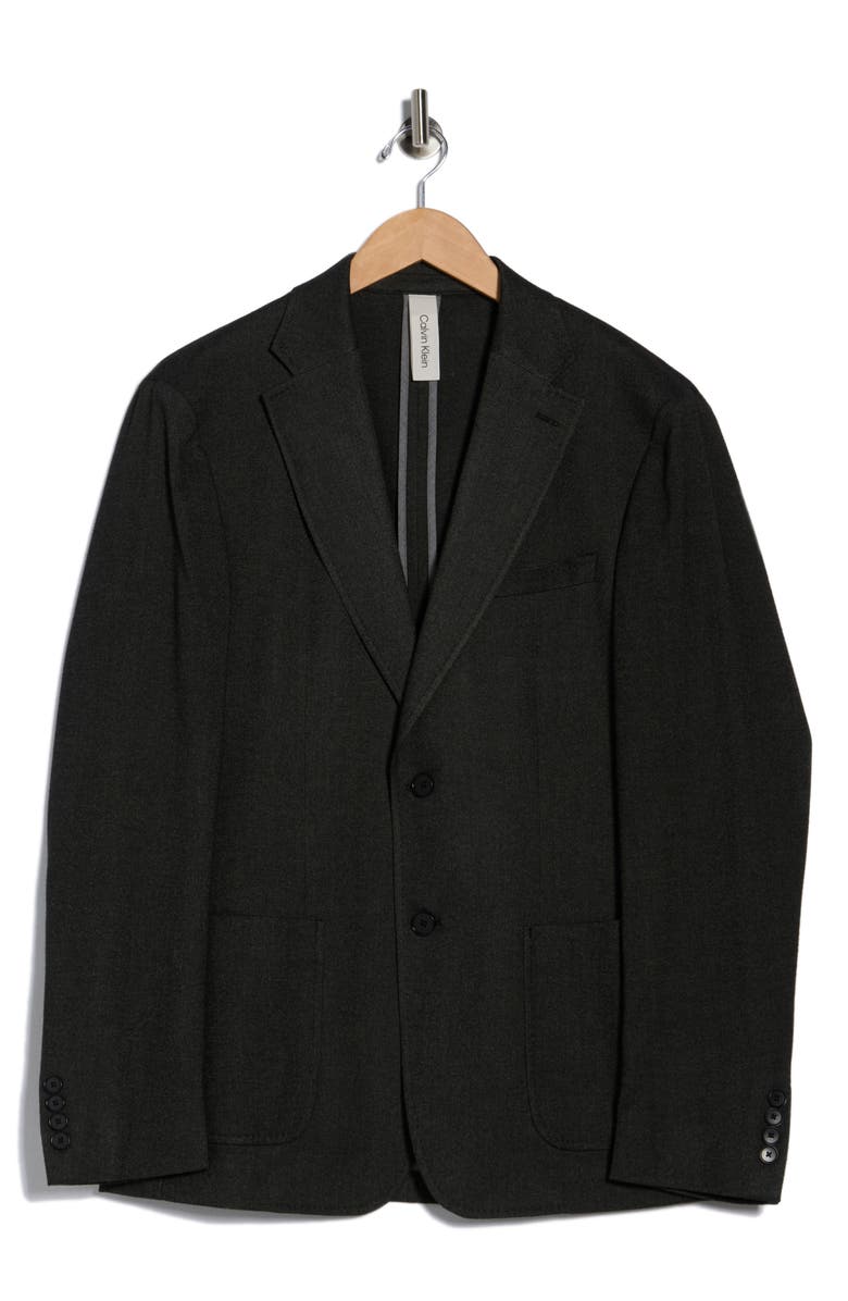 Calvin Klein Two-Button Sport Coat, Main, color, Charcoal