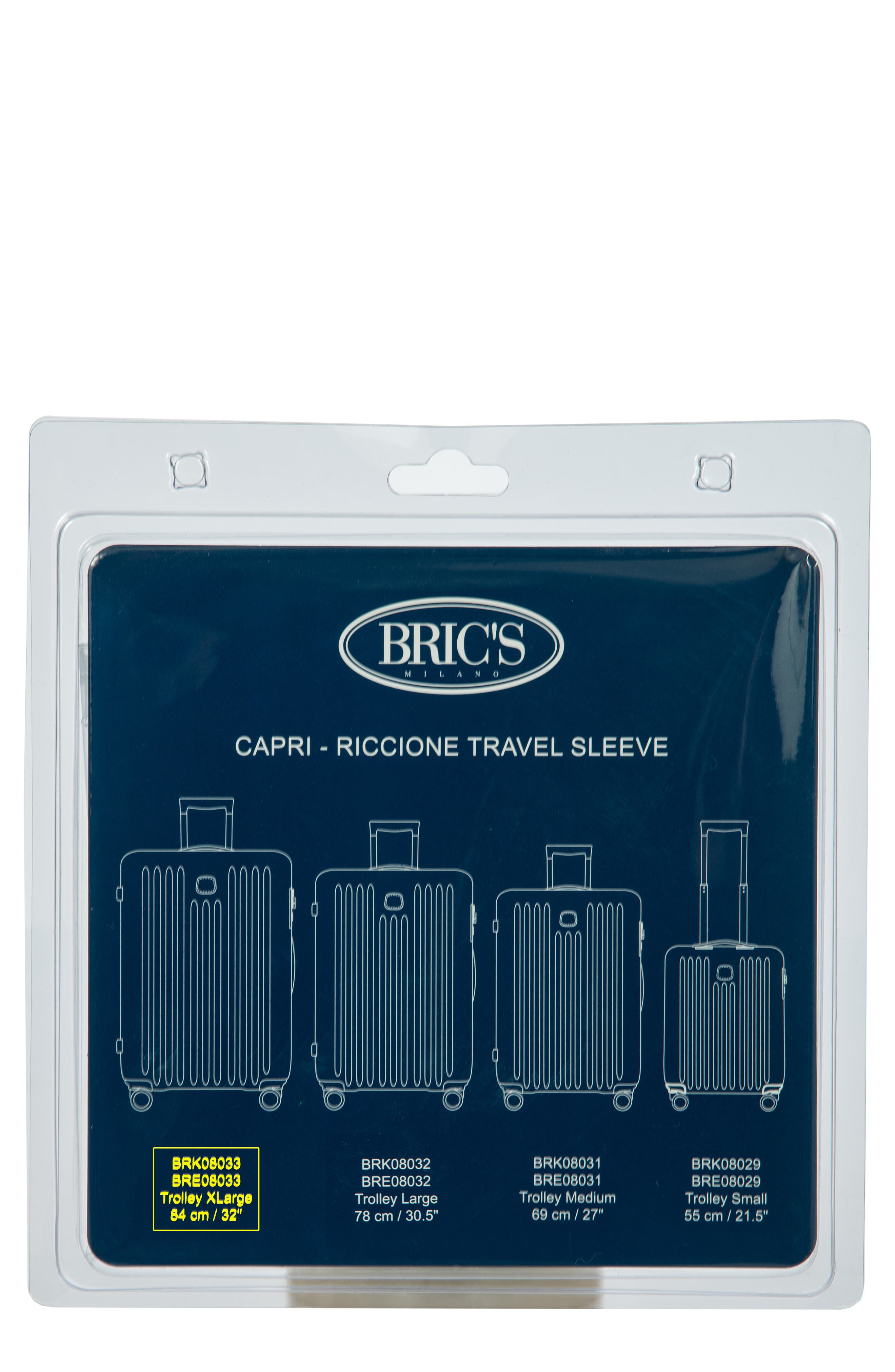 Bric's Capri Transparent 32-Inch Travel Sleeve, Main, color, 