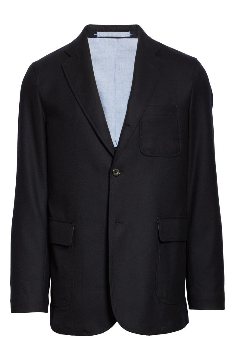 BEAMS Plus 3B Wool Blend Flannel Jacket, Main, color, 