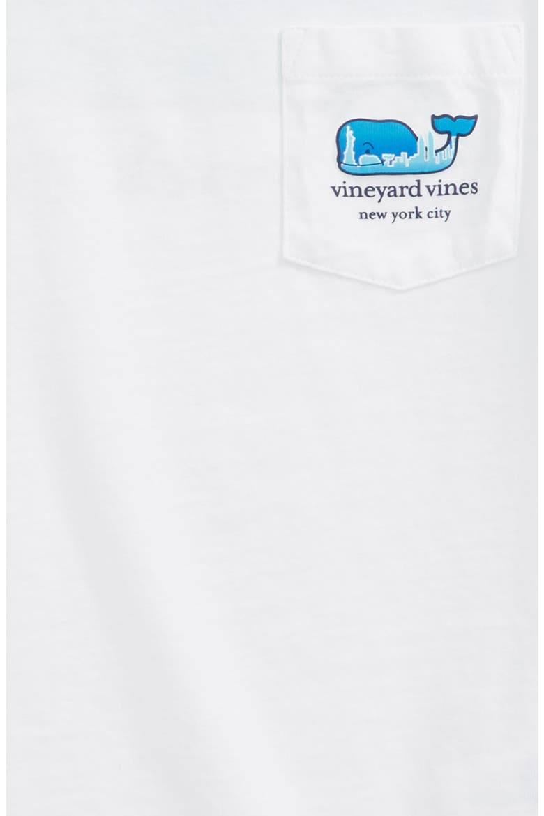 New York City Whale Pocket T-Shirt, Alternate, color, WHITE CAP