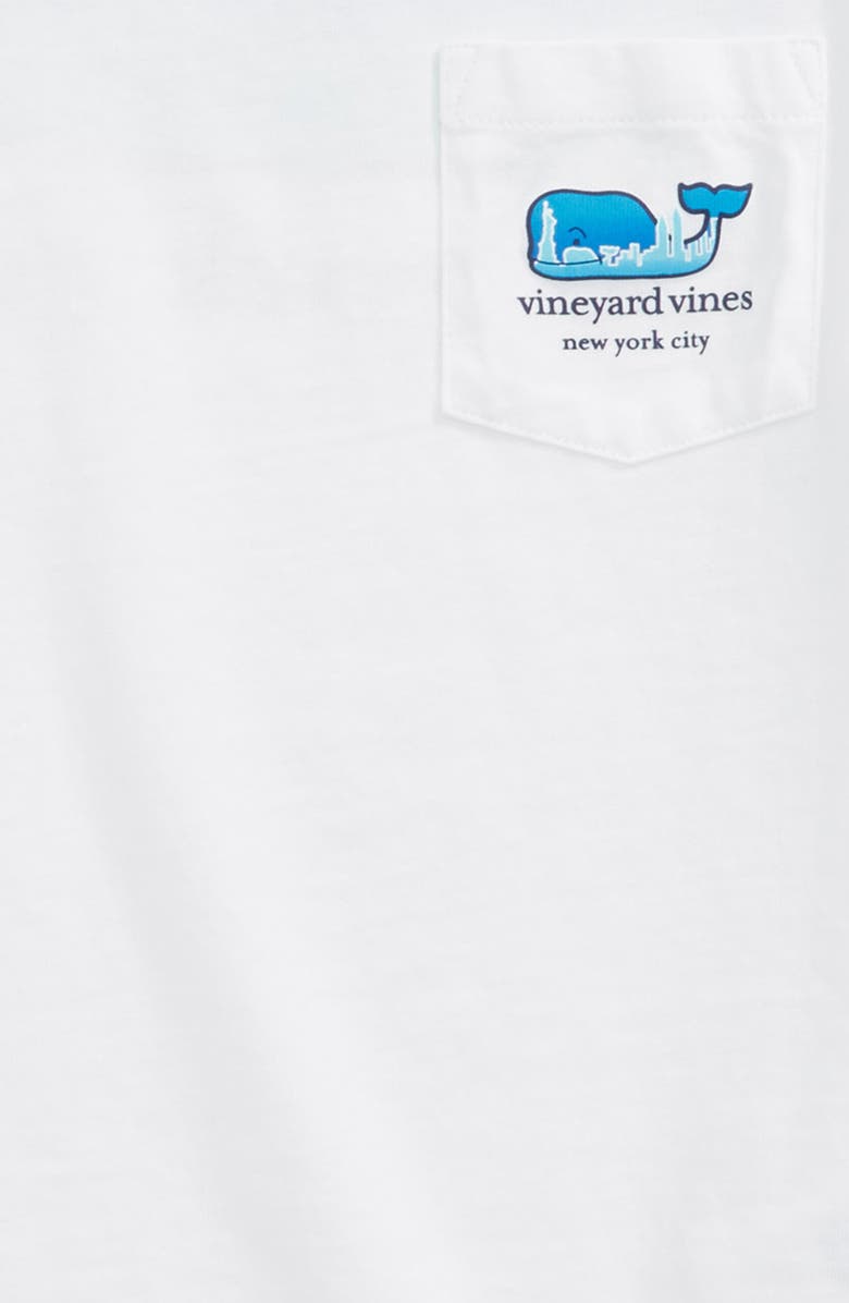 vineyard vines New York City Whale Pocket T-Shirt, Alternate, color, 