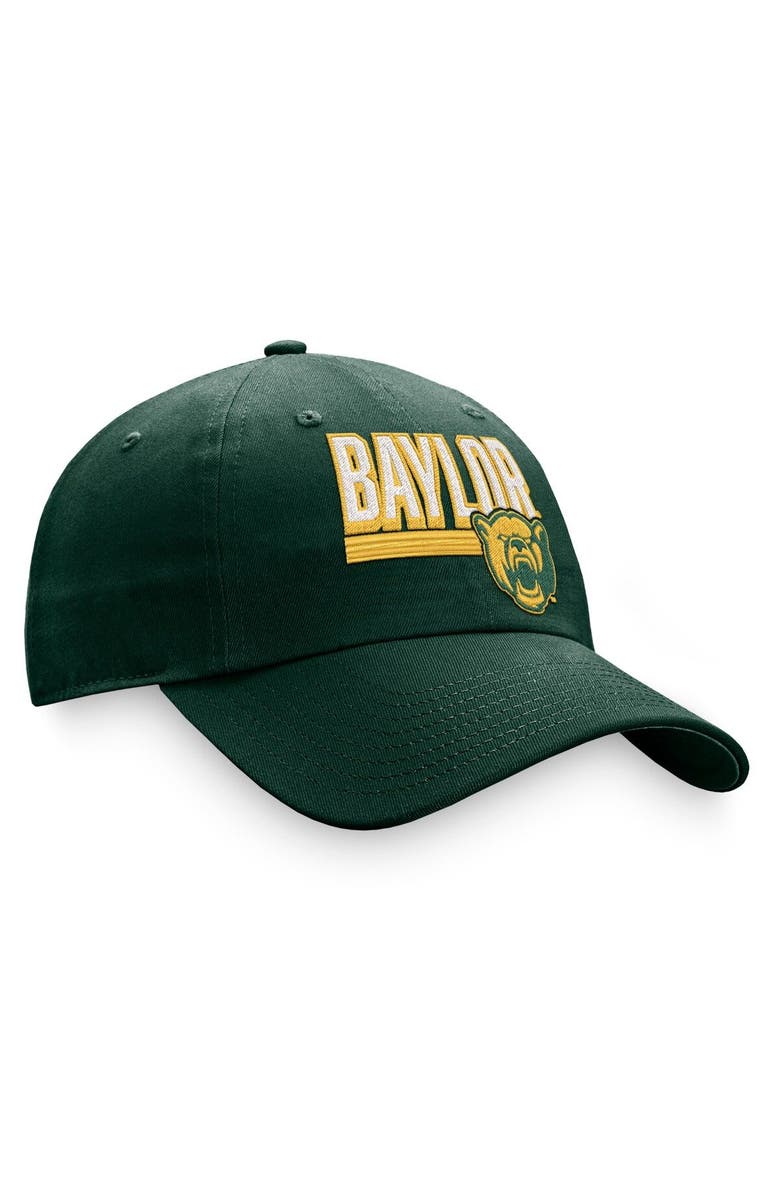 TOP OF THE WORLD Men's Top of the World Green Baylor Bears Slice Adjustable Hat, Alternate, color, Green
