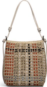 Radley The Camden - Raffia Check Medium Open Top Woven Shoulder Bag