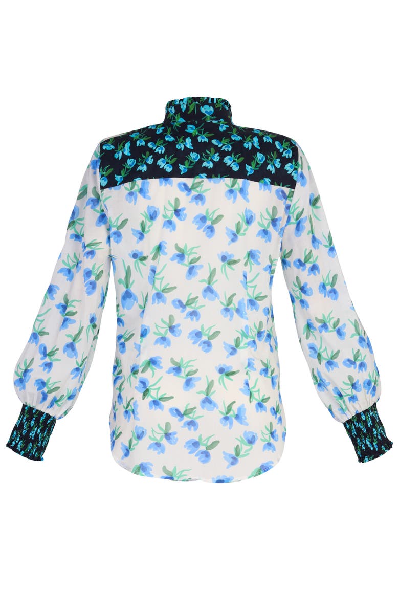 De Loreta Pascualina Long Sleeve Cotton Button-Up Shirt, Alternate, color, 