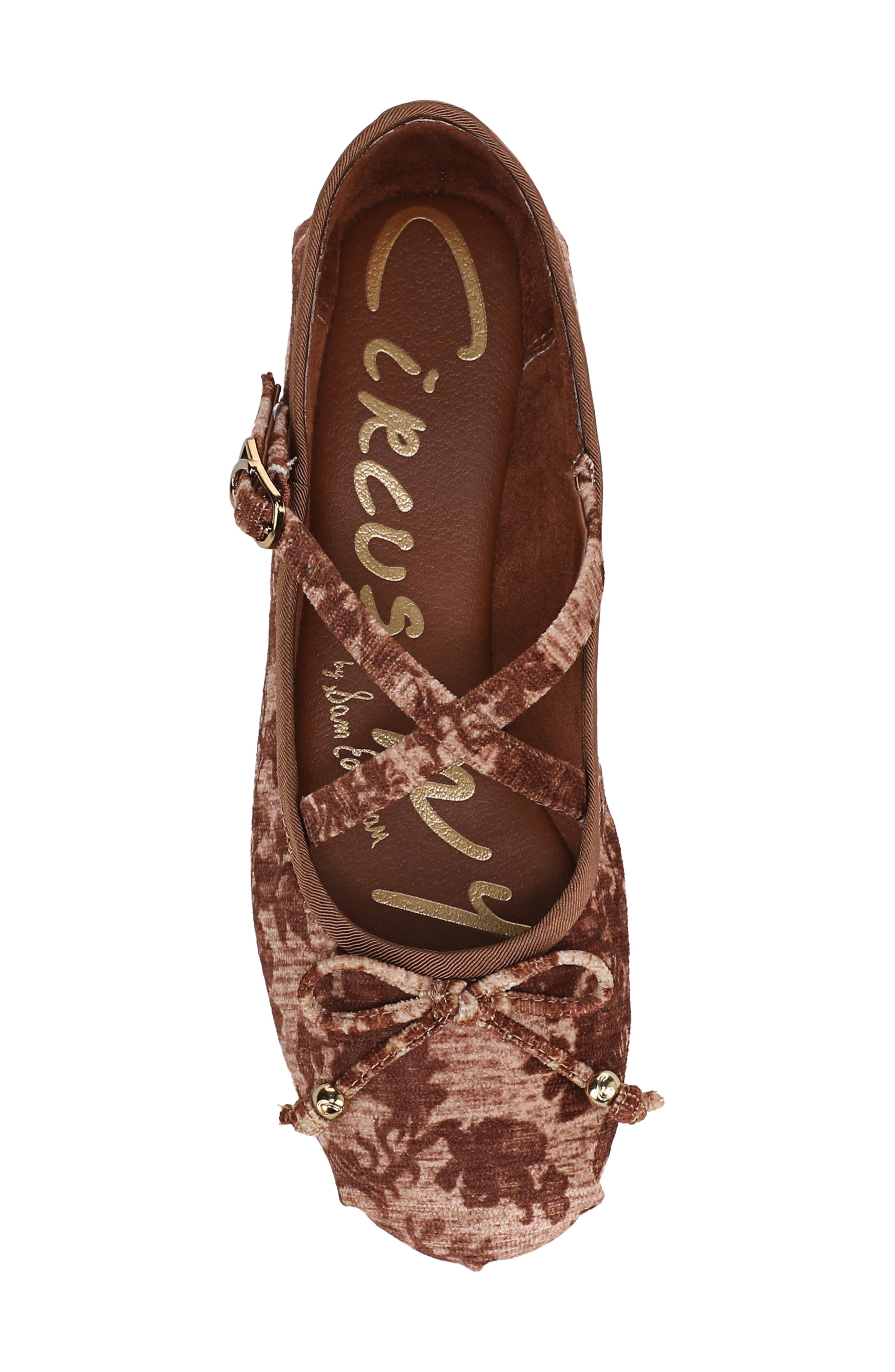 Circus NY by Sam Edelman Zuri Strappy Ballet Flat, Alternate, color, Rich Cognac Multi