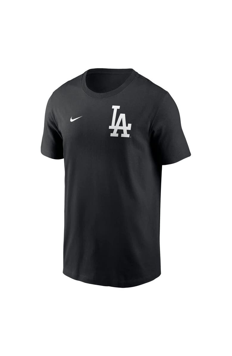Nike Men's Nike Black Los Angeles Dodgers 2-Hit T-Shirt, Alternate, color, Black