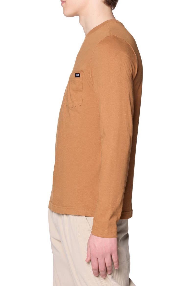 On Edge Organic Cotton & Hemp Long Sleeve T-Shirt, Alternate, color, COPPER CLAY