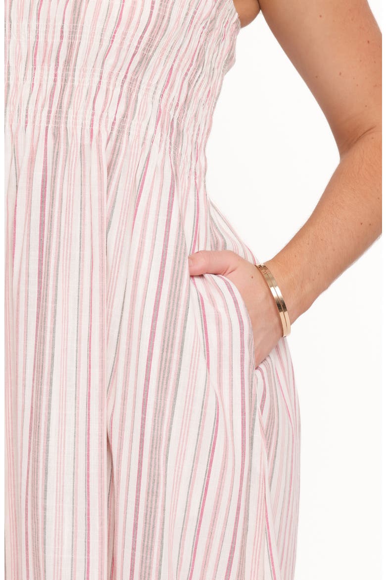 Bindy Stripe Smocked Maxi Dress, Alternate, color, PINK STRIPE
