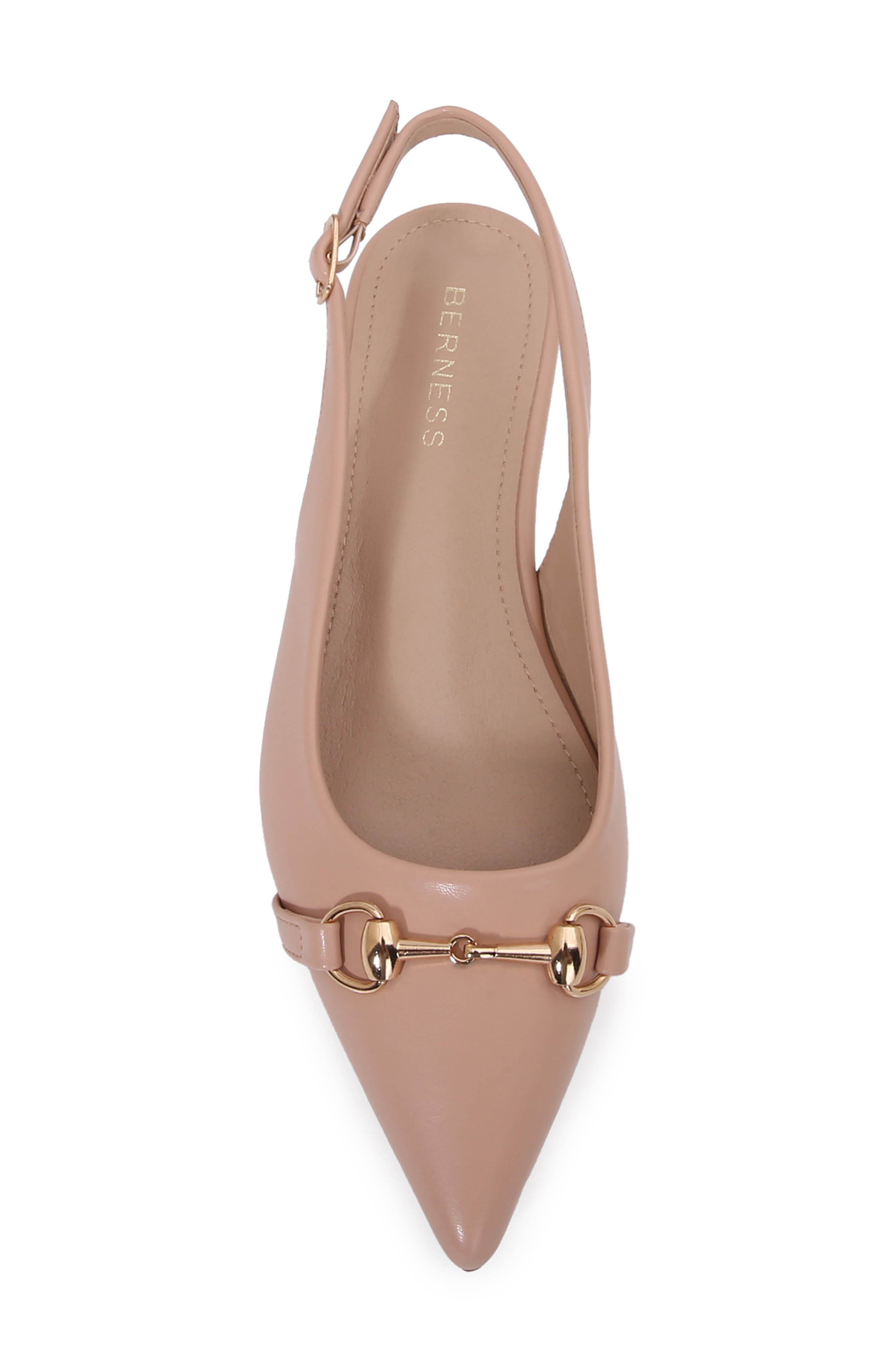 BERNESS Bit Slingback Flat, Alternate, color, Beige