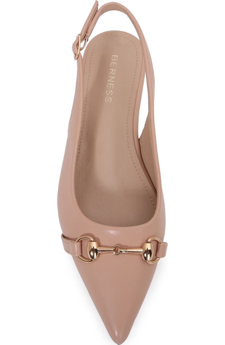 BERNESS Bit Slingback Flat, Alternate, color, Beige